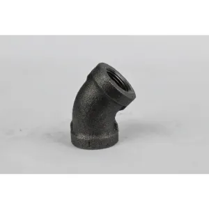 1-1/2" BLACK MALLEABLE IRON 45 ELBOW-ANVIL USA