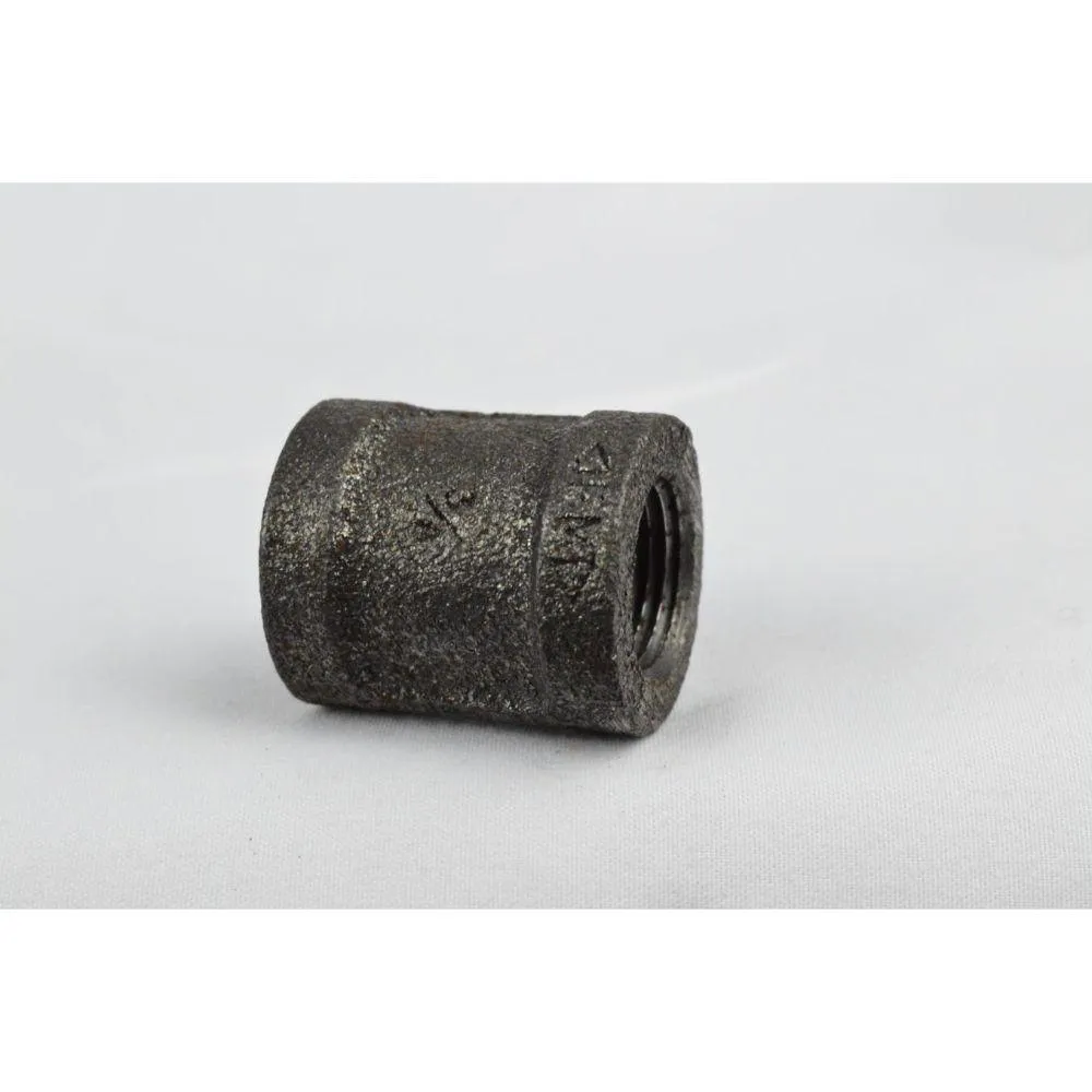 1-1/4" DOMESTIC BLACK MALLEABLE IRON COUPLING-USA