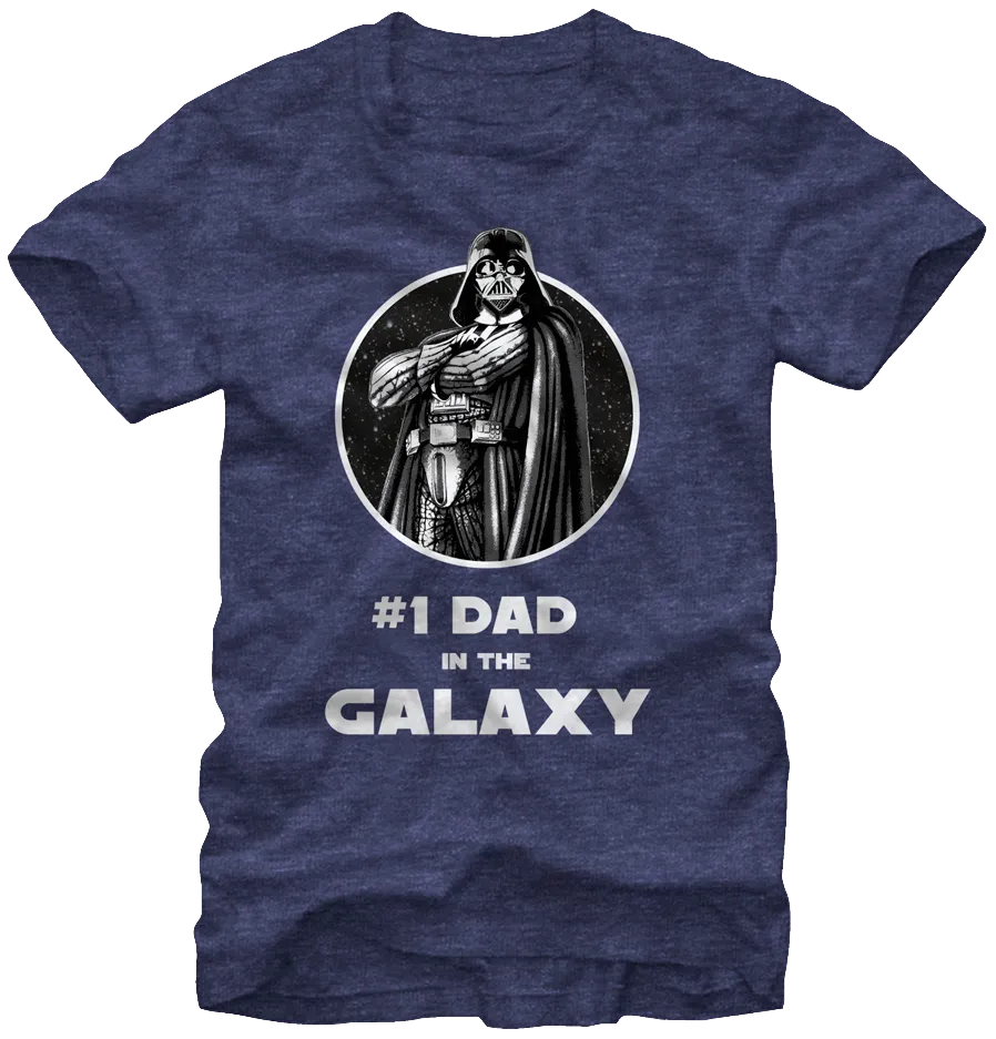 #1 Dad in the Galaxy Star Wars T-Shirt