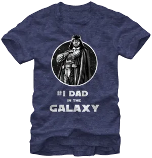 #1 Dad in the Galaxy Star Wars T-Shirt