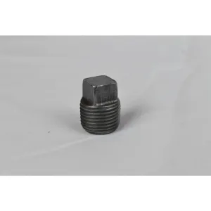 1" DOMESTIC BLACK MALLEABLE IRON SQUARE HEAD PLUG-USA