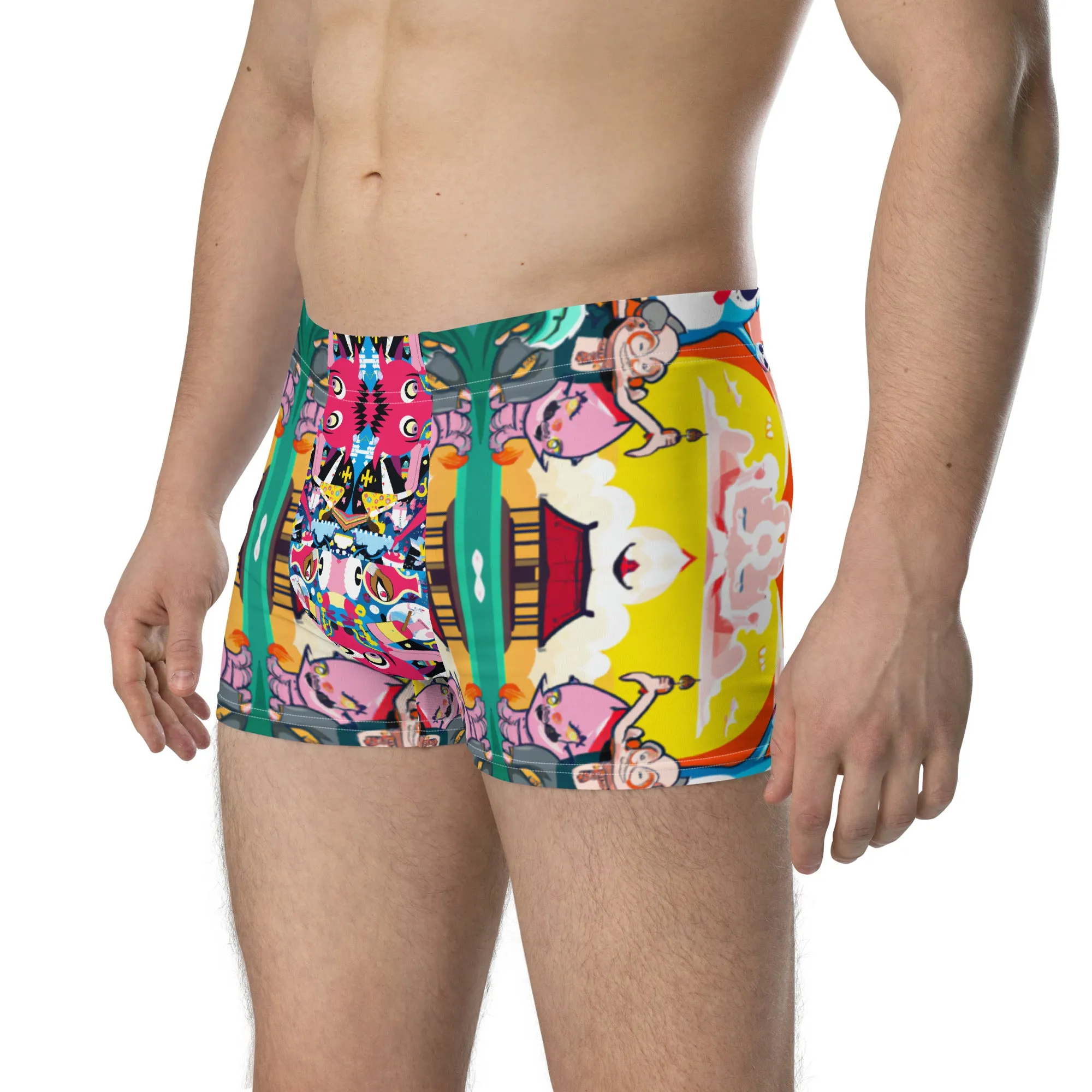 3.7 Men's Boxer Briefs - Hello, Gato   Isle of Pups