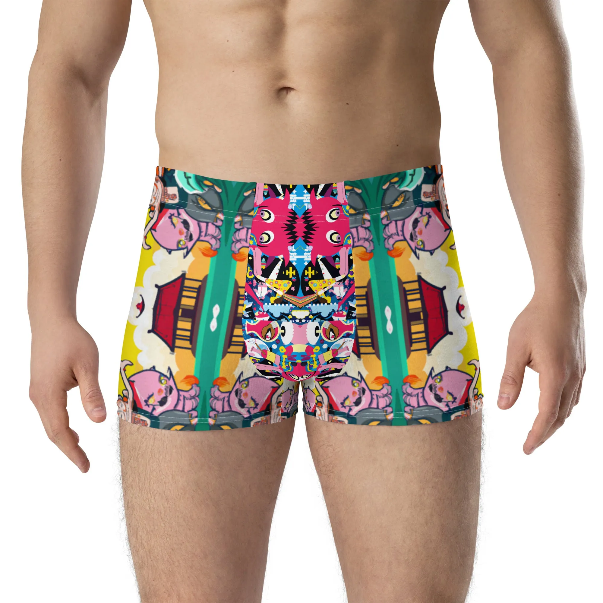 3.7 Men's Boxer Briefs - Hello, Gato   Isle of Pups