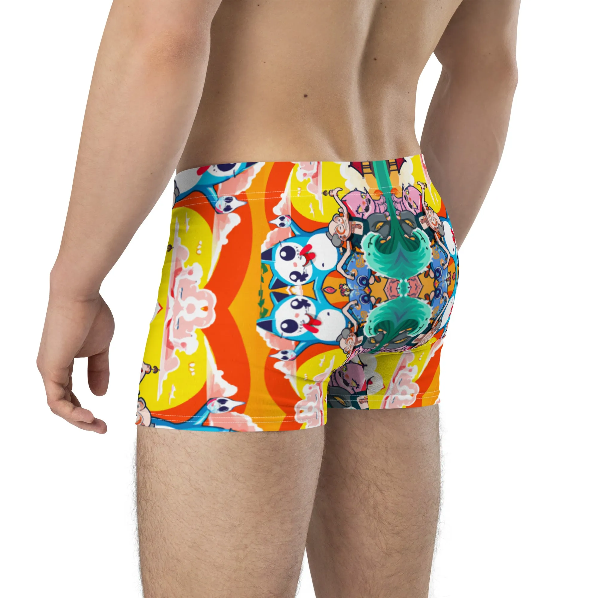 3.7 Men's Boxer Briefs - Hello, Gato   Isle of Pups