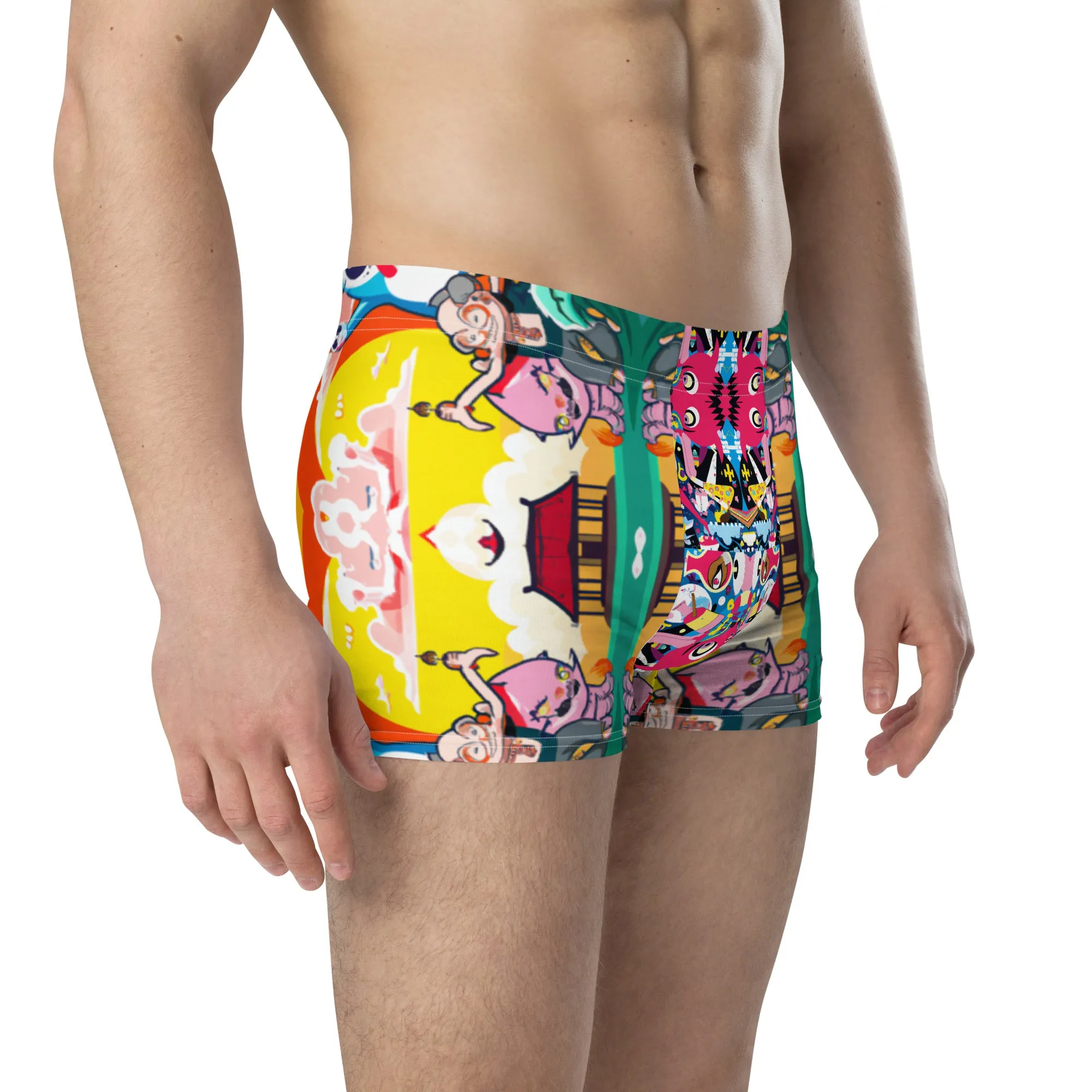 3.7 Men's Boxer Briefs - Hello, Gato   Isle of Pups