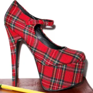 Academy 6.5 Inch Plaid Mary Jane Stiletto