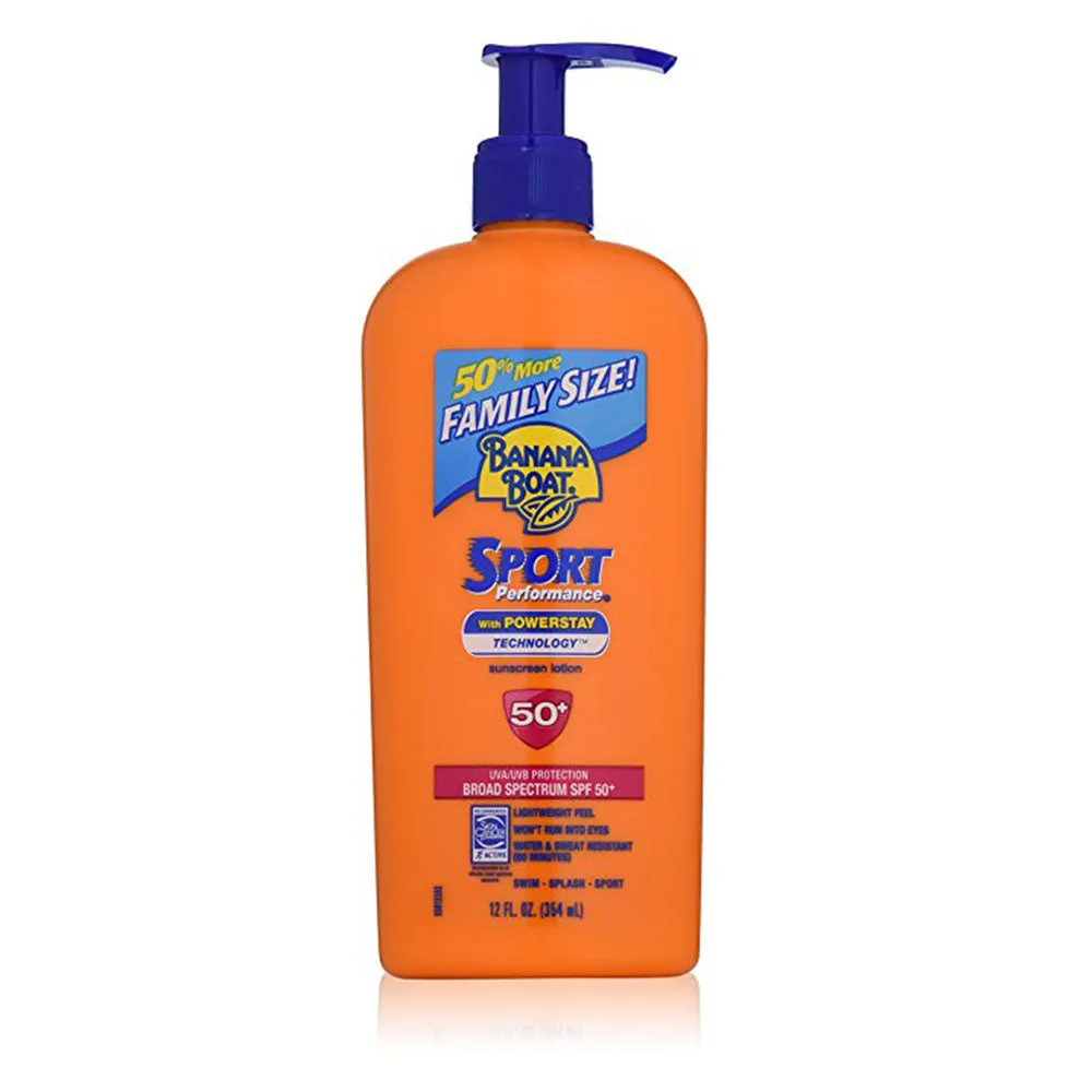 Banana Boat Sport Performance Lotion Sunscreens, SPF 50, 12 fl oz