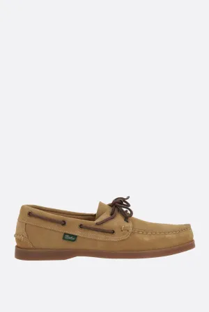 Barth boat shoes in suede