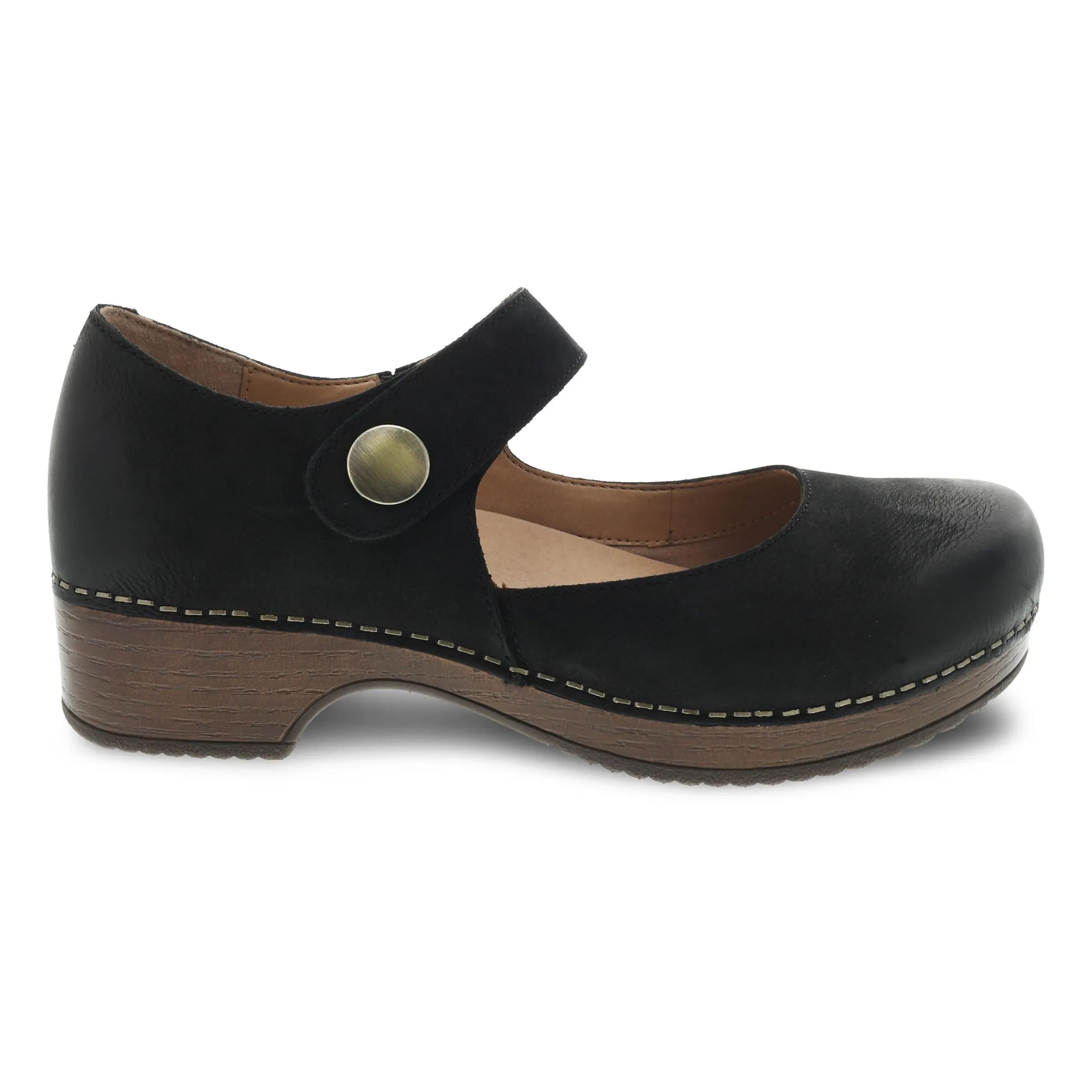 Beatrice Black Burnished Nubuck