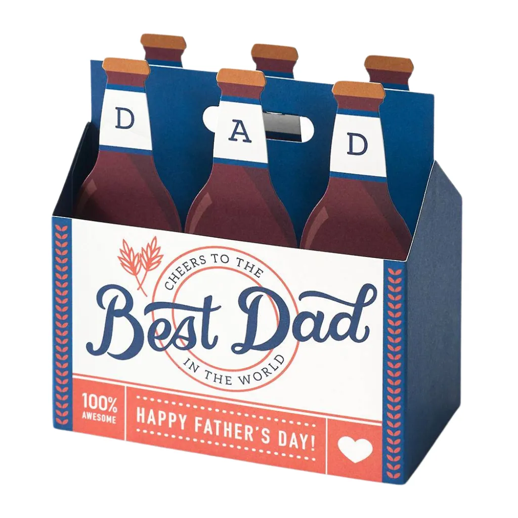 BEST DAD 6-PACK FATHER'S DAY CARD