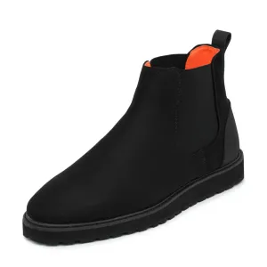 Black Suede Chelsea Boots Casual Fashion Design Sneaker-The Mustella