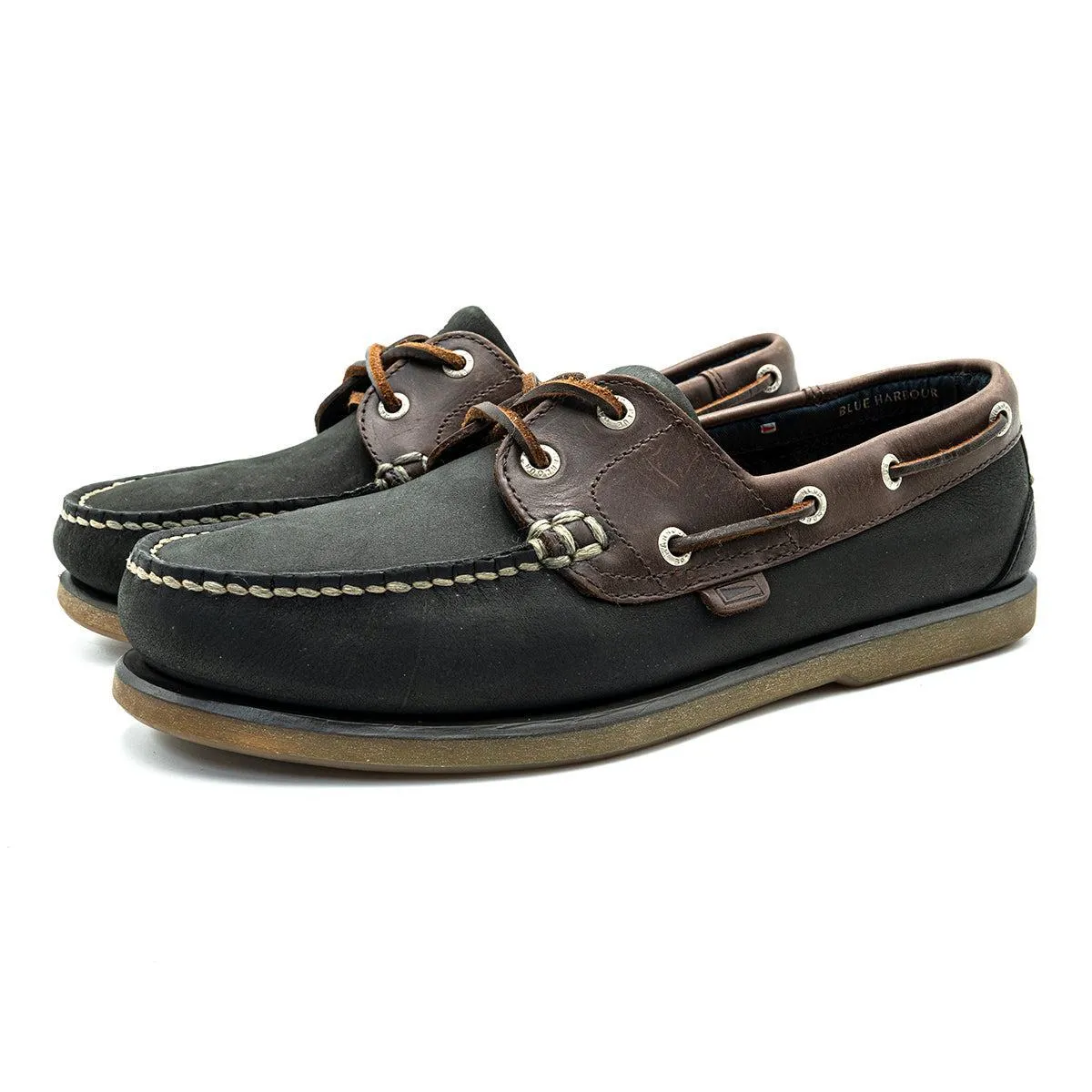 Blue Harbour Blue Habour Boat Shoes Leather Green Colour For Men