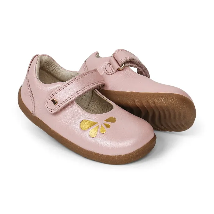 Bobux Step Up Delight Petal Mary Jane Seashell Pink 728415