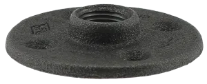 Boshart 2-BLFF-05 1/2" Black Malleable Iron Floor Flange, Class 150