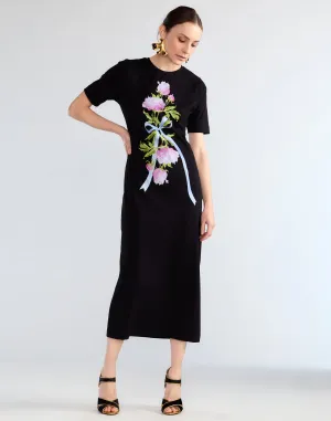 Bouquet Ribbon Tee Dress