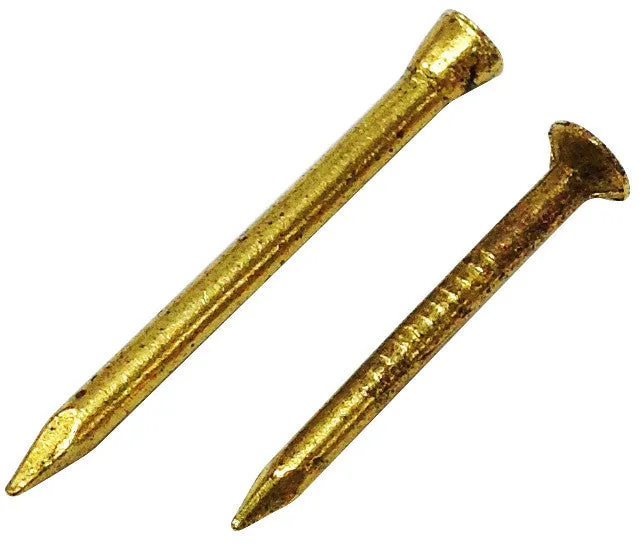 BRASS LARGE HEAD COUNTERSUNK NAILS 500g