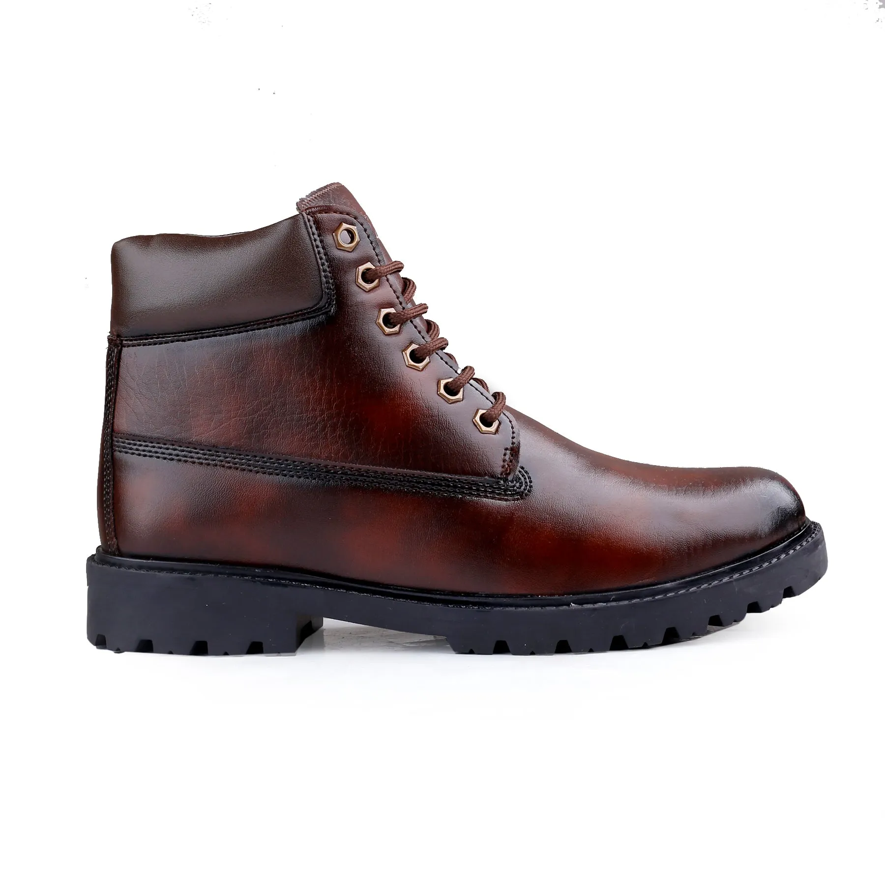 Bxxy's Lace-up Ankle Stylish Boots for Men