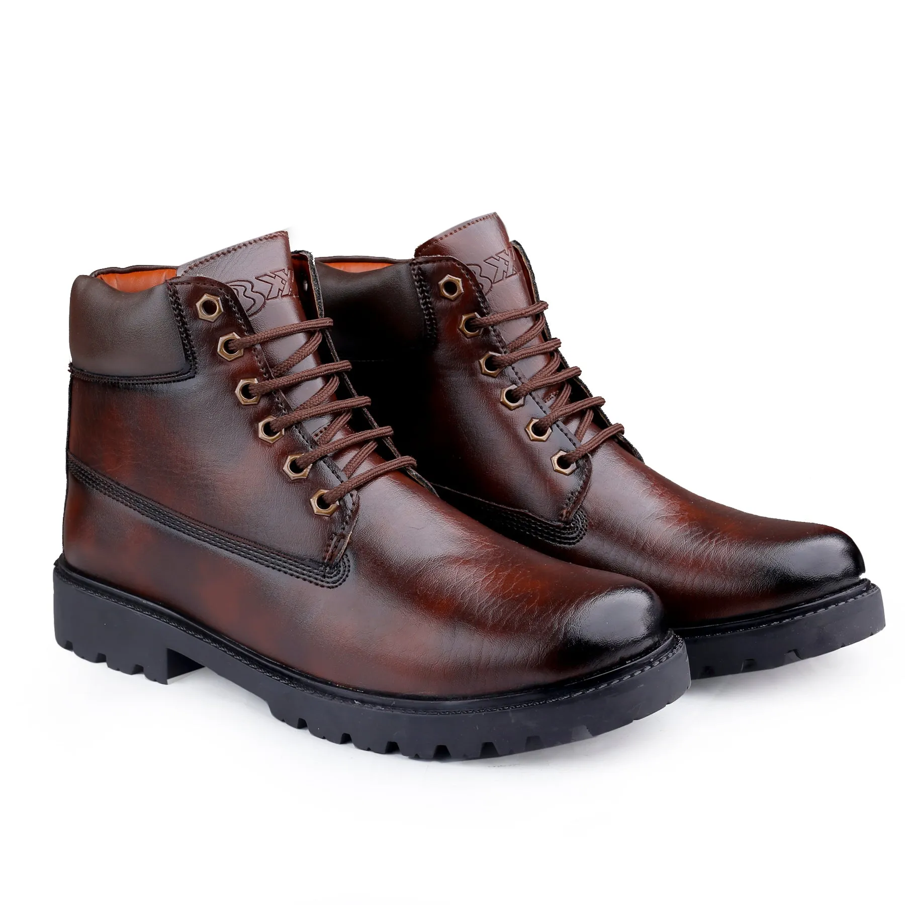 Bxxy's Lace-up Ankle Stylish Boots for Men