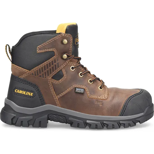 Carolina Men's Falcon 6" Steel Toe Lo WP Work Boot -Brown- CA3590