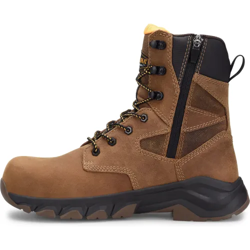 Carolina Men's Subframe 8" WP Side Zip Comp Toe Work Boot -Brown- CA5552