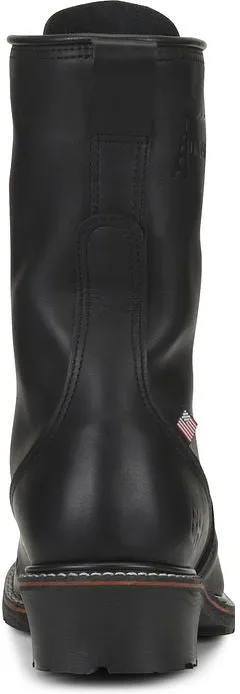 Carolina Men's USA Made Linesman 10" Soft Toe Slip Resist Work Boot -Black- 905