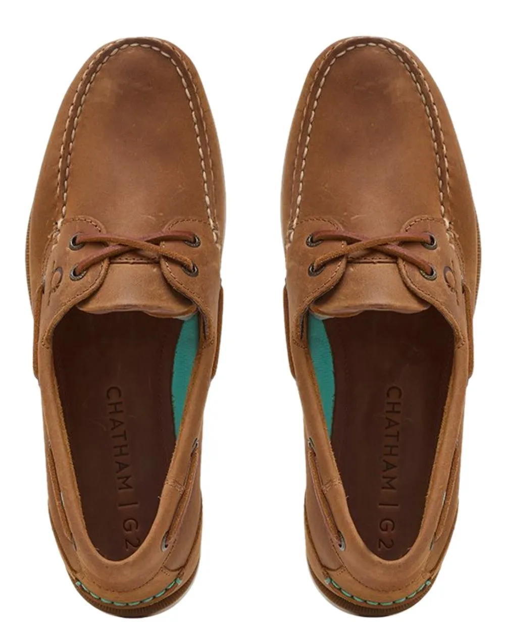 Chatham Mens The Deck II G2 Premium Leather Boat Shoes