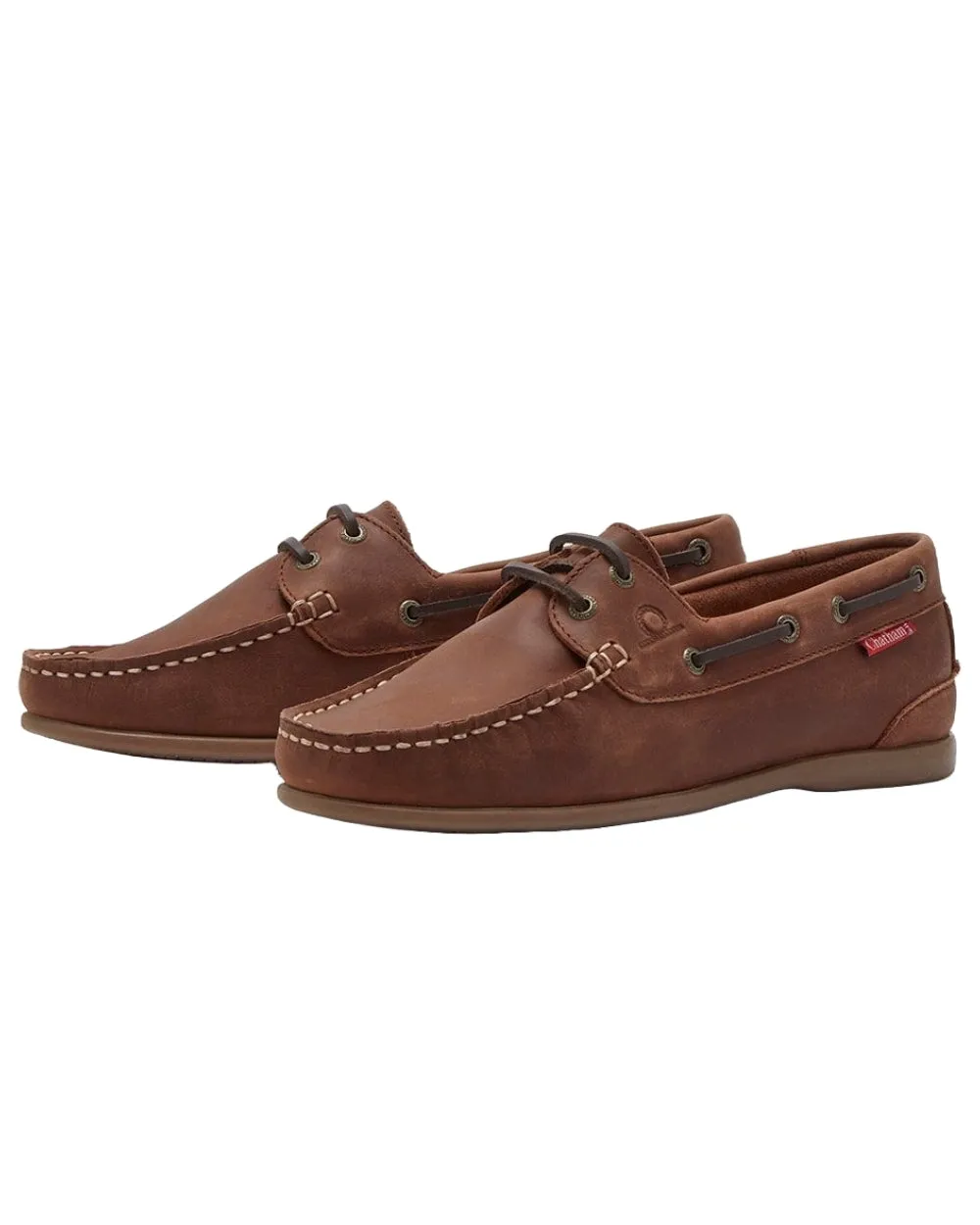 Chatham Womens Penang Leather Boat Shoes