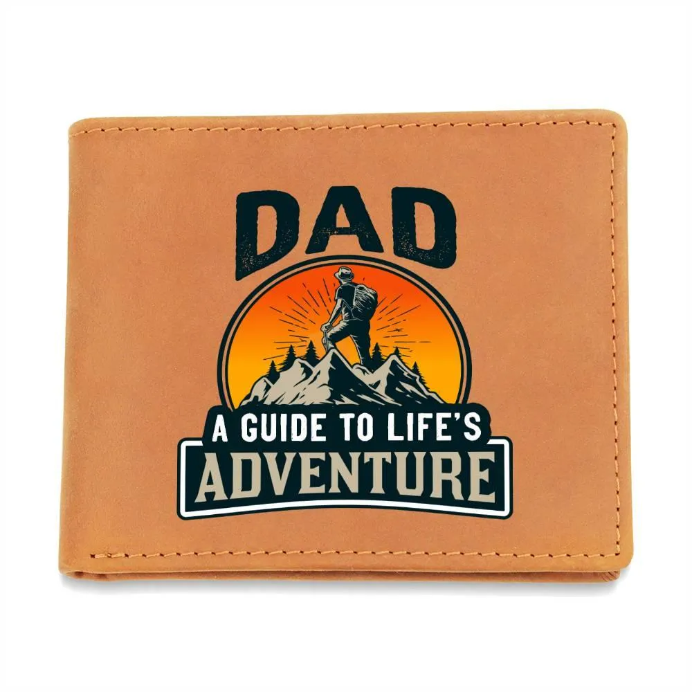 Dad, Life's Adventure Leather Wallet