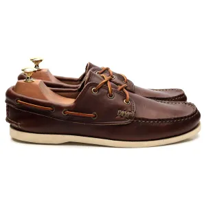 Dark Brown Leather Boat Shoe UK 8.5 US 9.5 E