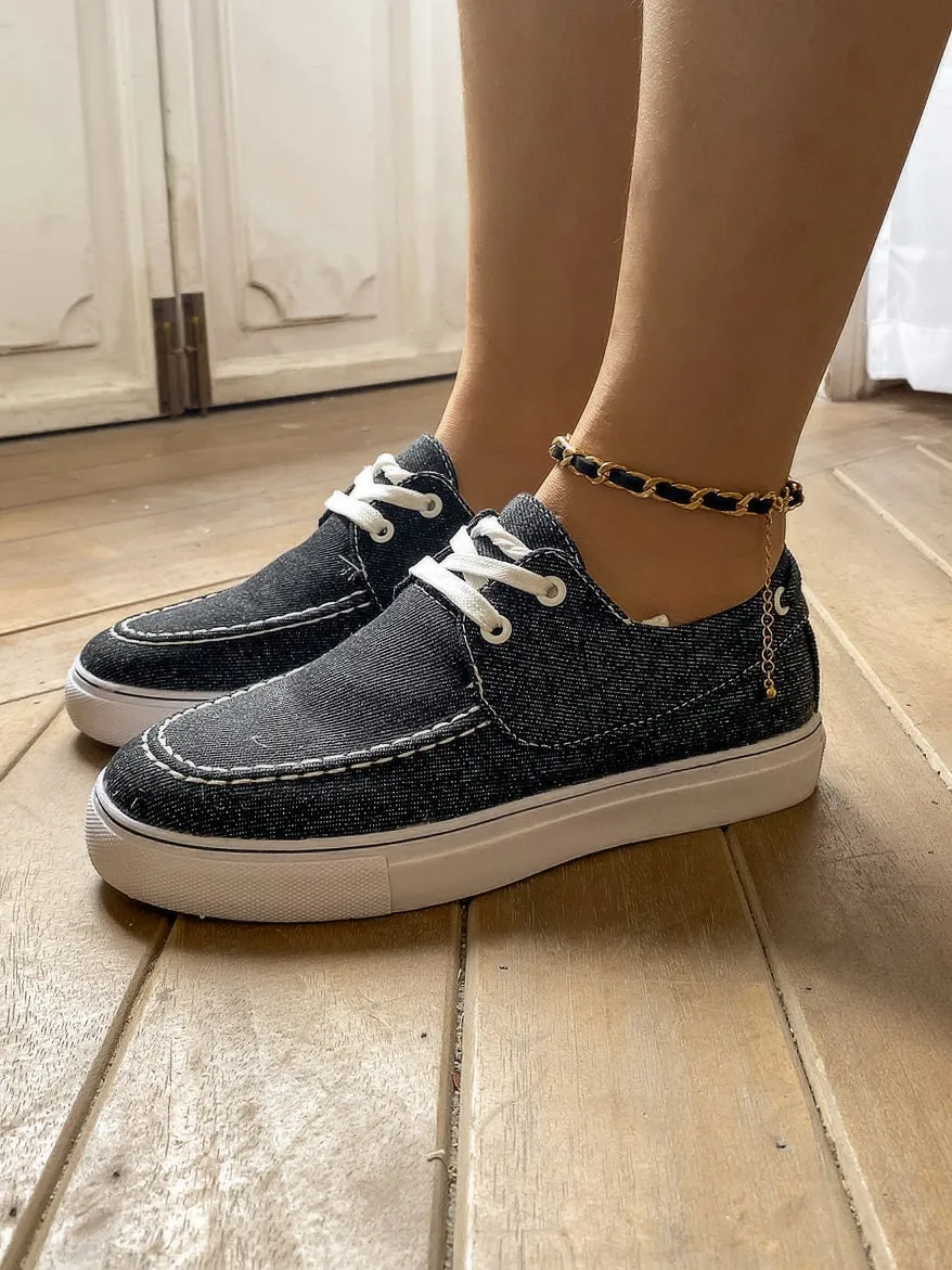 Denim Range Sneakers Boat Shoes | En Bloom