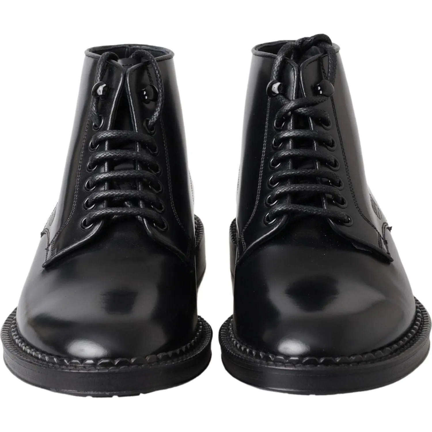 Dolce & Gabbana Elegant Black Leather Men's Boots