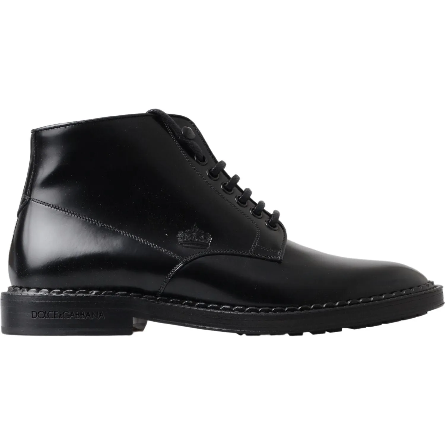 Dolce & Gabbana Elegant Black Leather Men's Boots