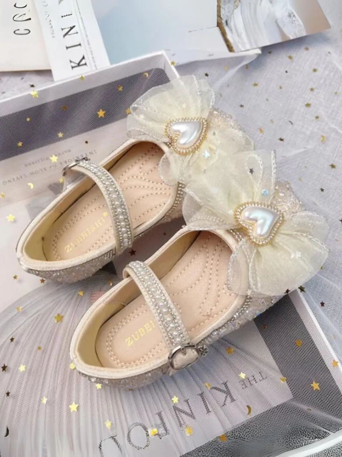 Dress Up Doll Tulle Bow Mary Jane Shoes By Liv and Mia