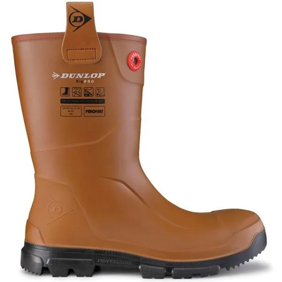 Dunlop Purofort RigPRO Full Safety Fur lining Wellington Boots