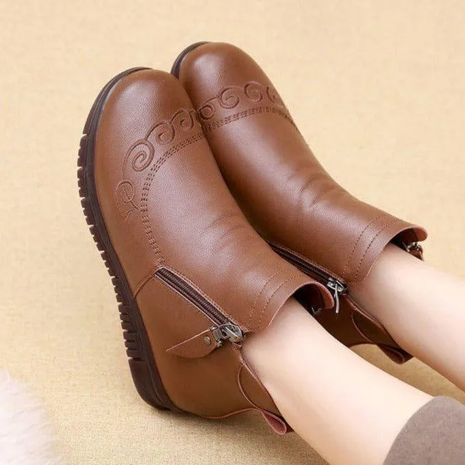 Fashion Women's Casual Shoes GCSBG12 Genuine Leather Ankle Boots