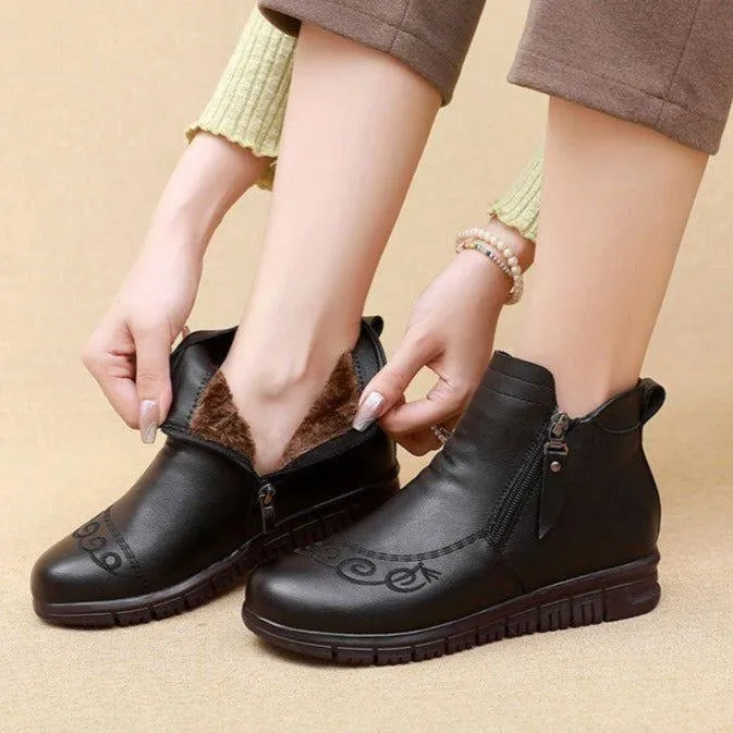 Fashion Women's Casual Shoes GCSBG12 Genuine Leather Ankle Boots