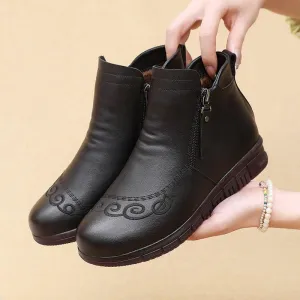 Fashion Women's Casual Shoes GCSBG12 Genuine Leather Ankle Boots