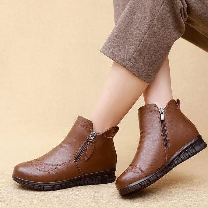 Fashion Women's Casual Shoes GCSBG12 Genuine Leather Ankle Boots