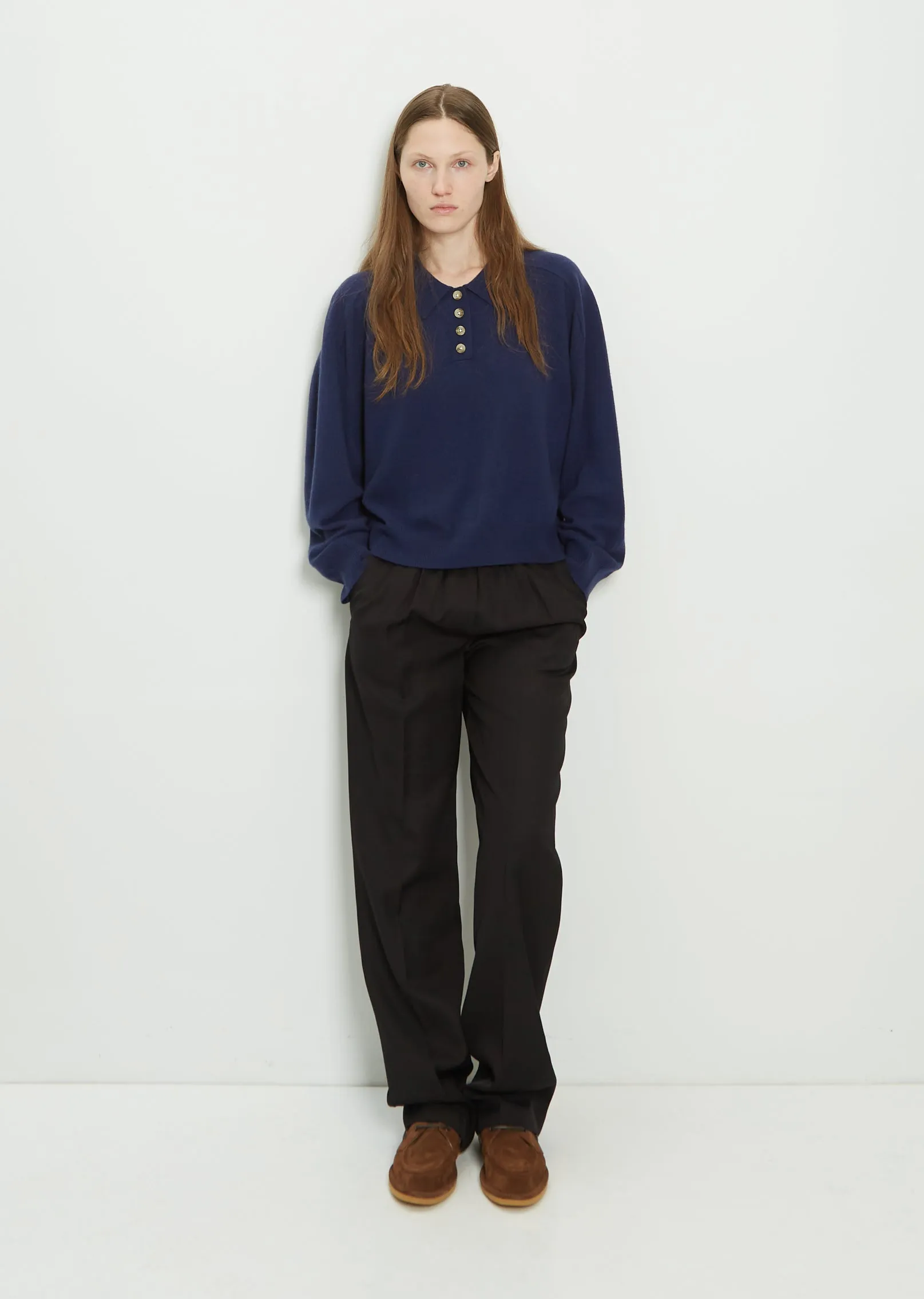 Forana Cashmere Shirt — Navy