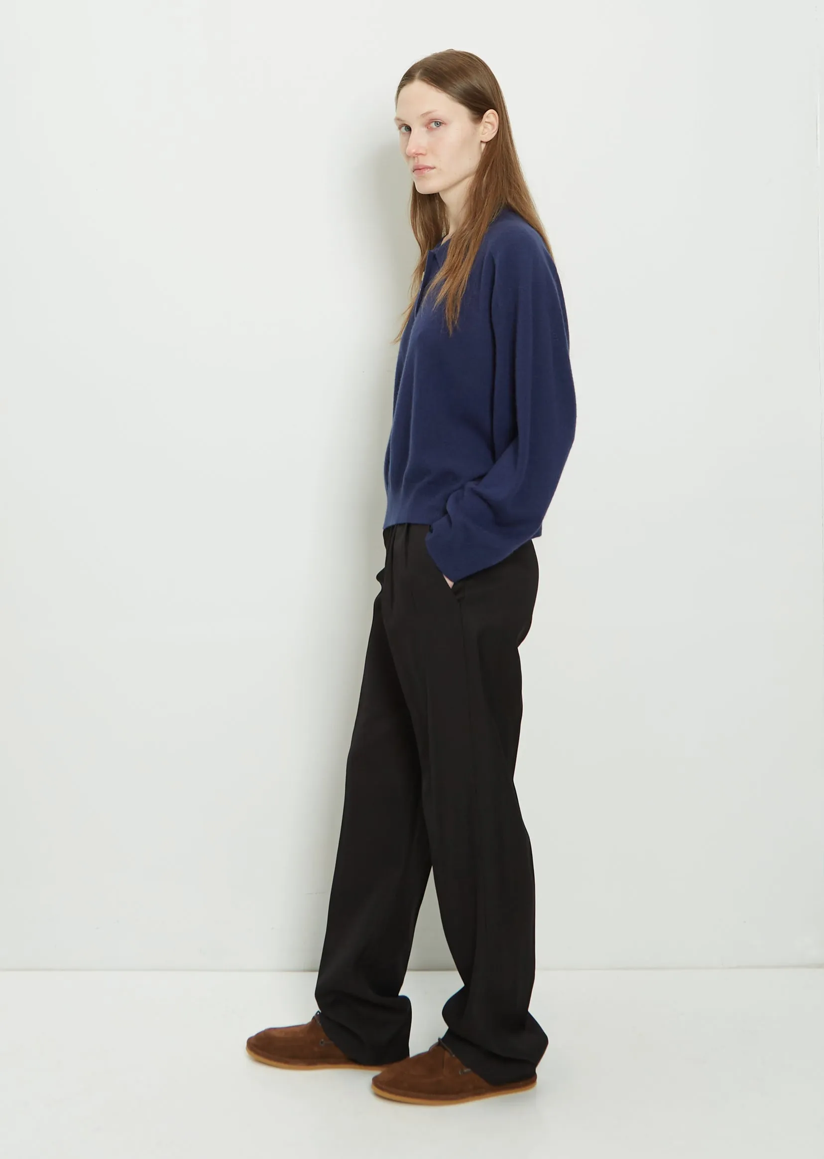 Forana Cashmere Shirt — Navy