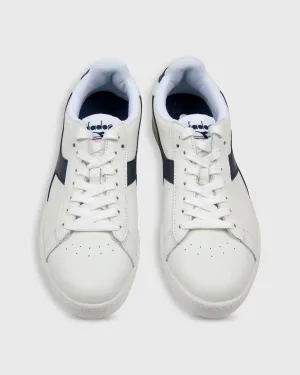 Game L Low Sneaker in White/Navy