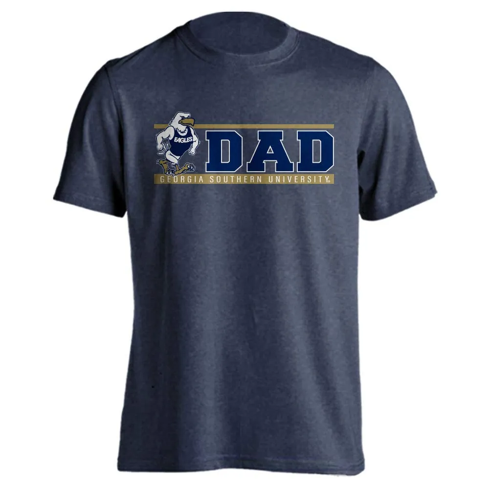 Georgia Southern University Eagles GSU Dad Logo Father Short Sleeve T-Shirt