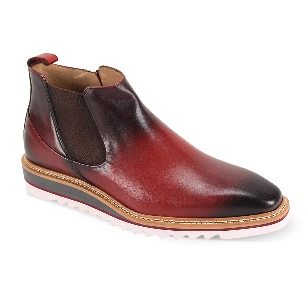 Giovanni Royce Patina Leather Chelsea Boots