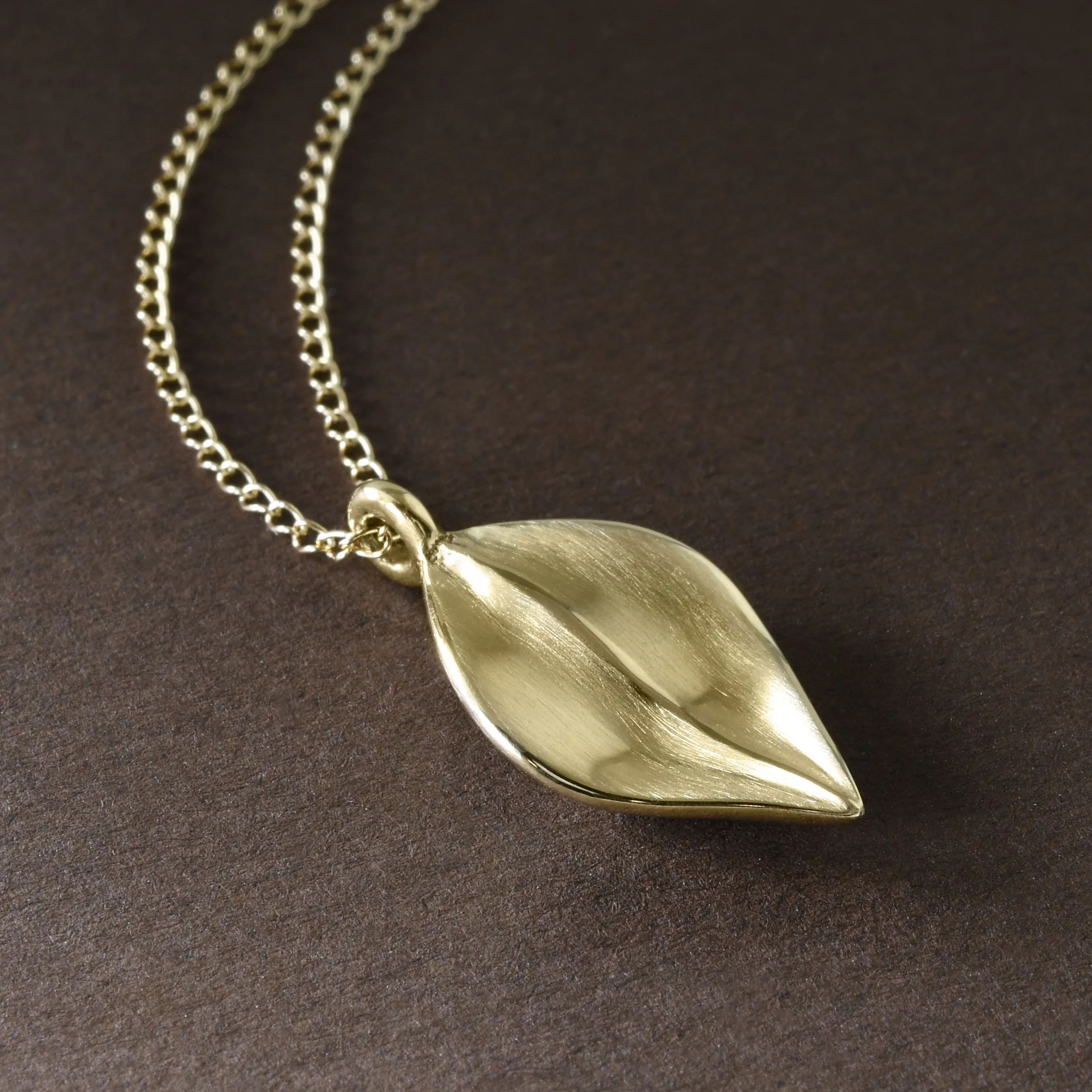 Golden Leaf Pendant