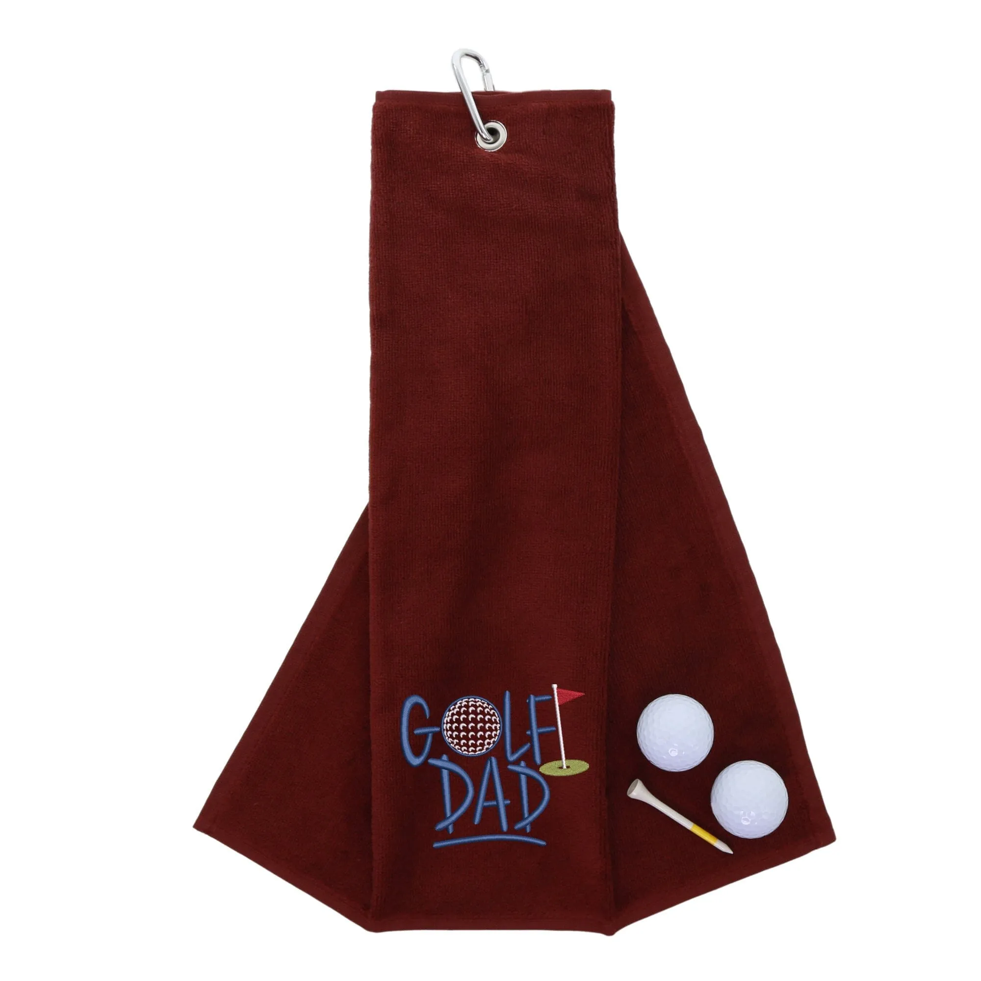 Golf Dad Novelty Tri Fold Towel