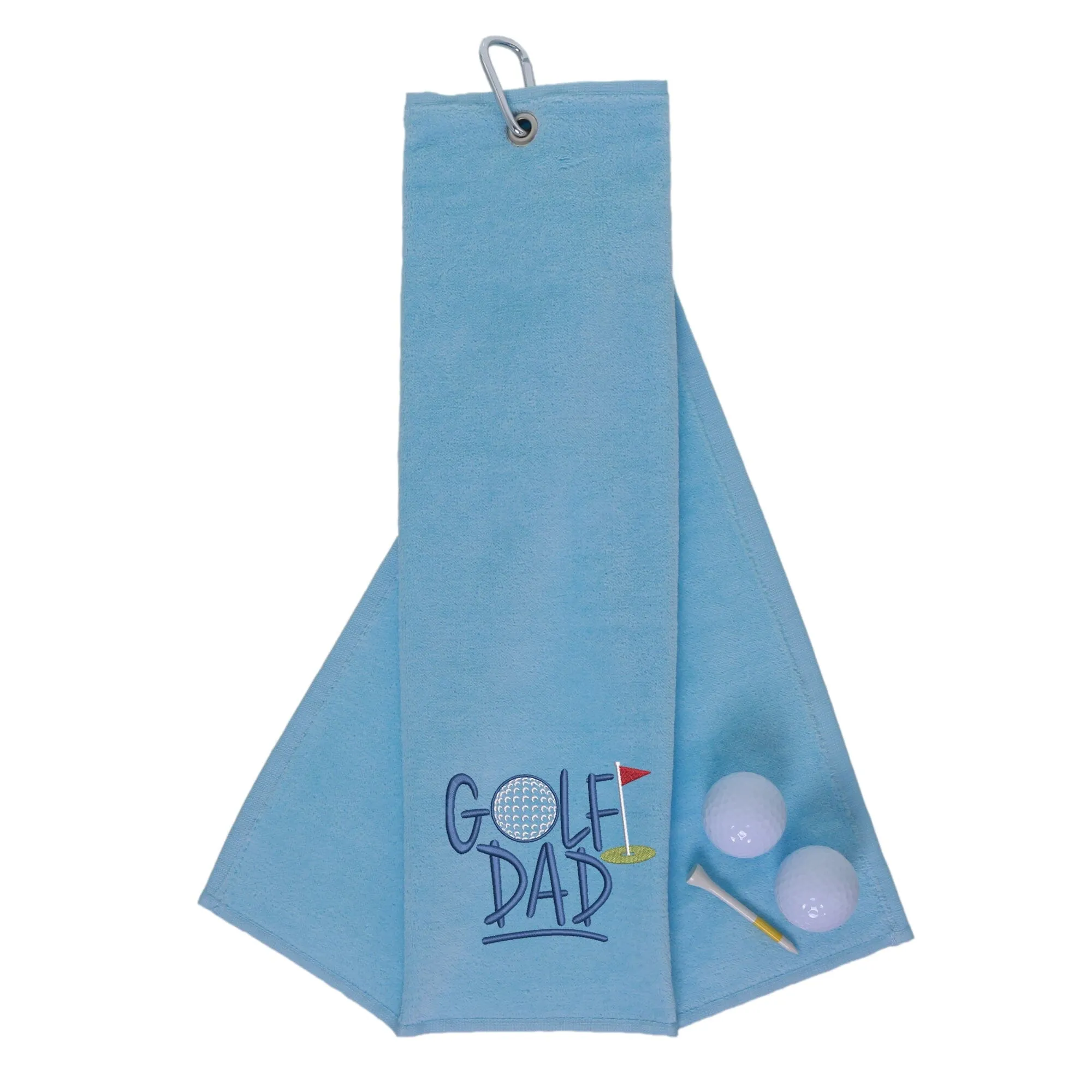 Golf Dad Novelty Tri Fold Towel