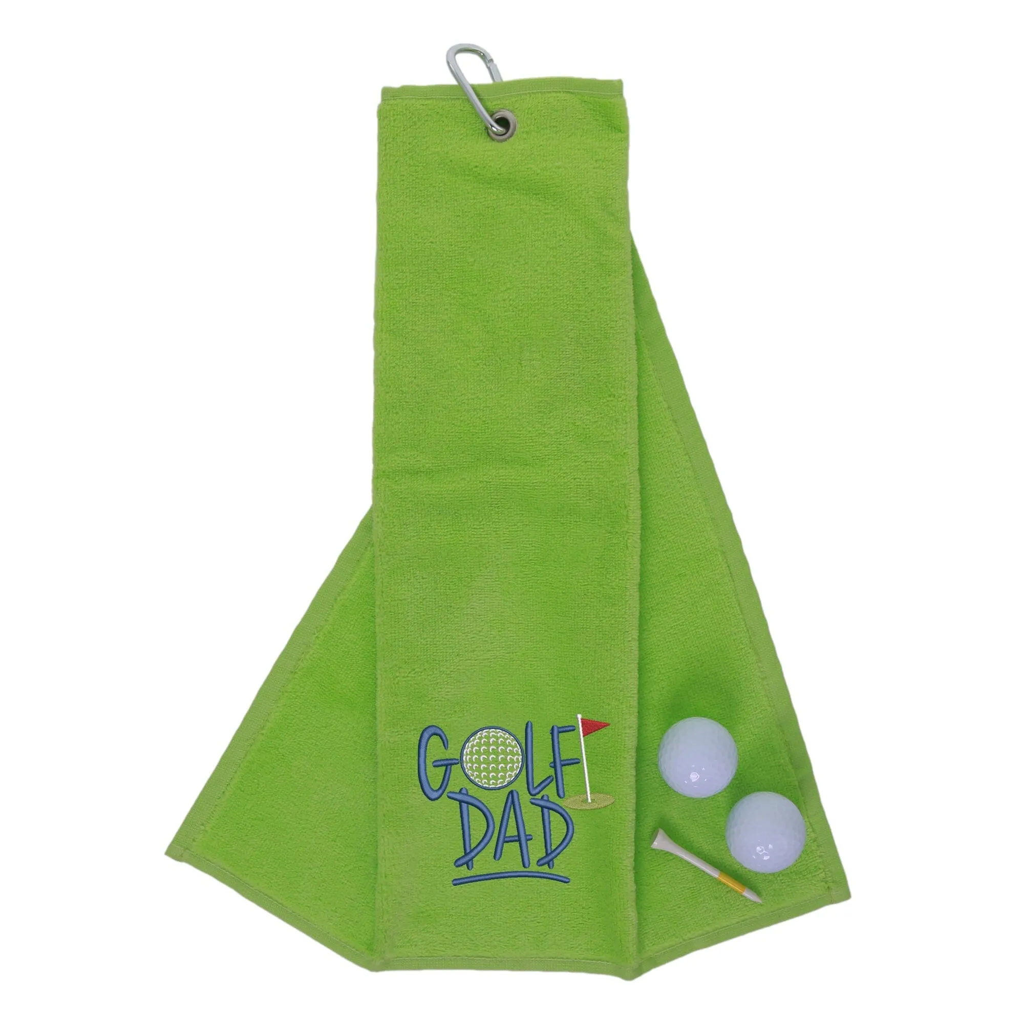 Golf Dad Novelty Tri Fold Towel