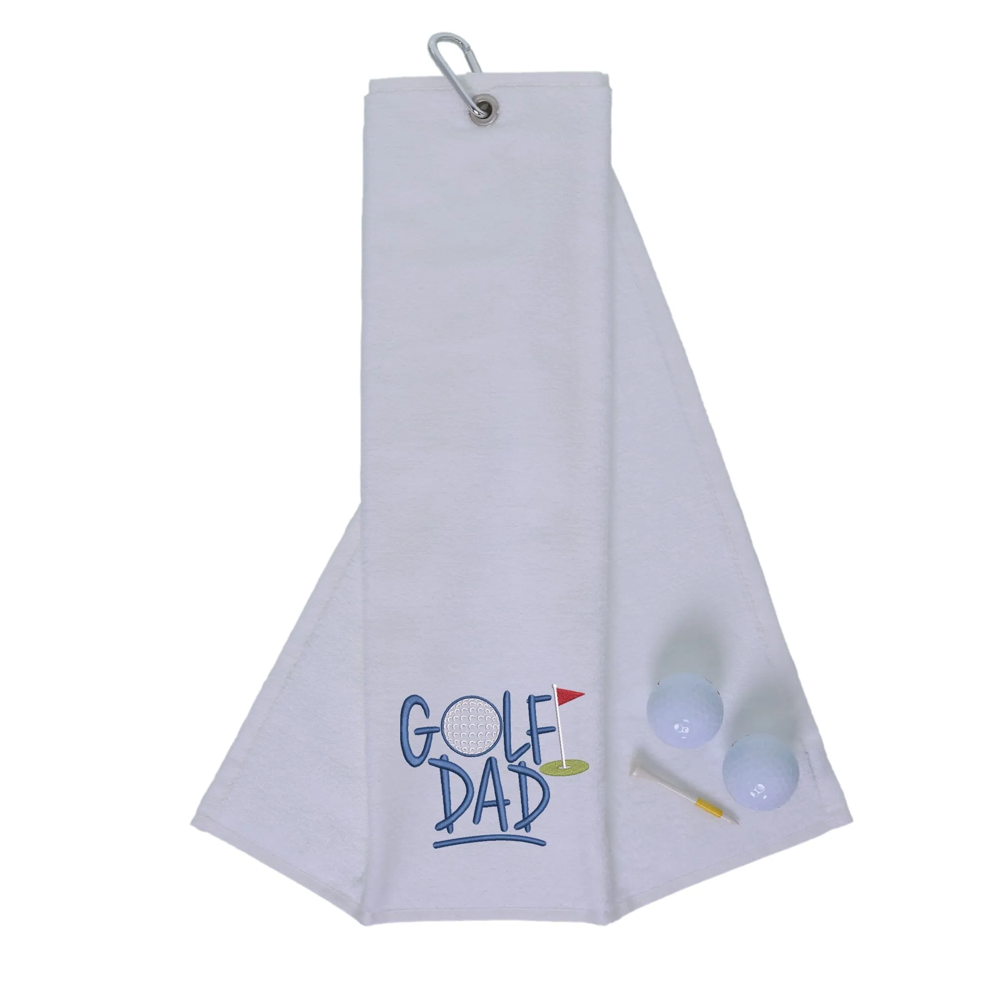 Golf Dad Novelty Tri Fold Towel