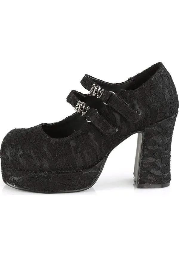 GOTHIKA-09 [Black Lace] | PLATFORM HEELS [PREORDER]