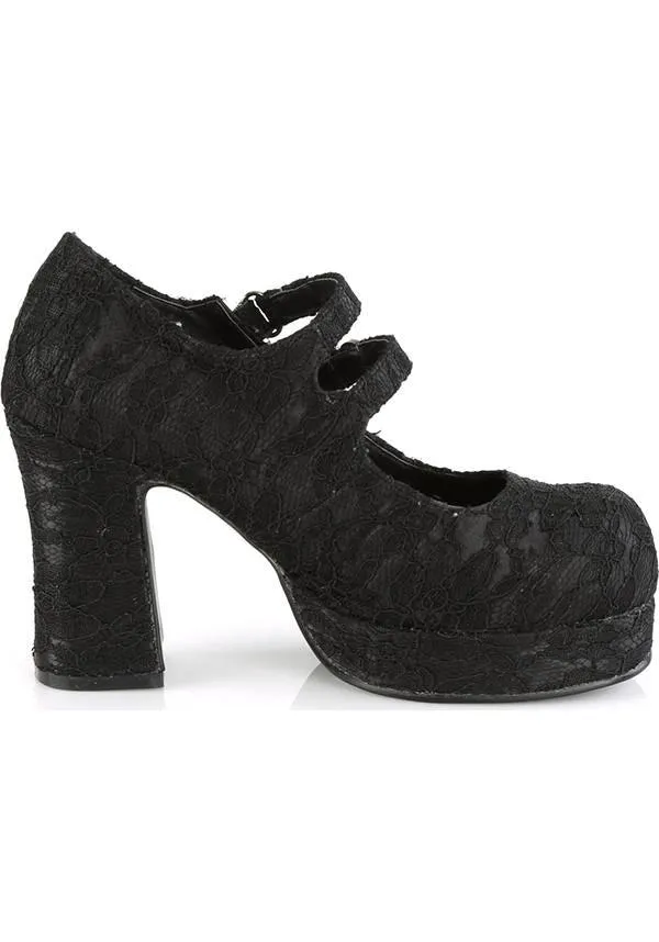 GOTHIKA-09 [Black Lace] | PLATFORM HEELS [PREORDER]